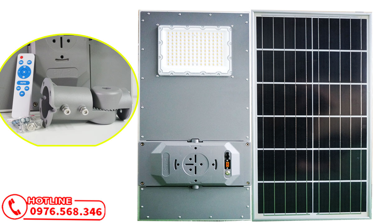 Đèn đường năng lượng mặt trời 40w tấm pin liền thể cao cấp Xenon Deluxe DL-40w